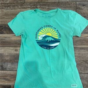 Life Is Good Aqua Tee